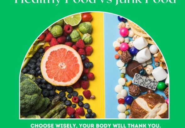 healthy and junk food chart