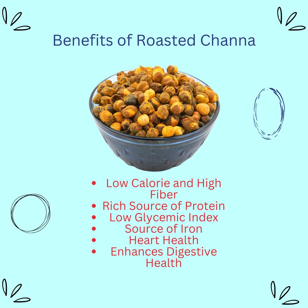 Benefits of Roasted Channa For weight loss