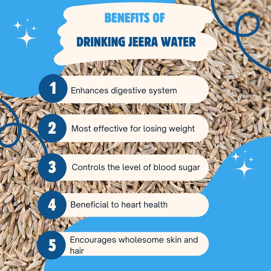 Health Benefits of drinking jeera water