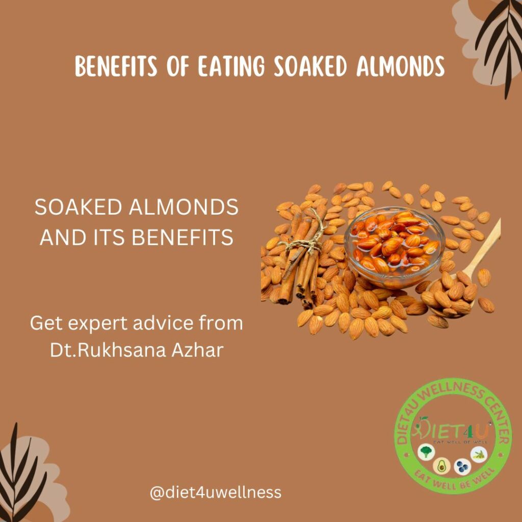 Benefits of eating soaked almonds