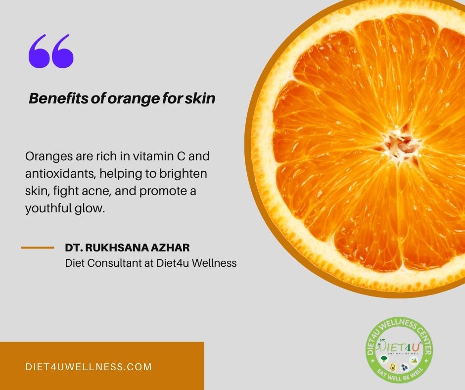 Benefits of orange for skin